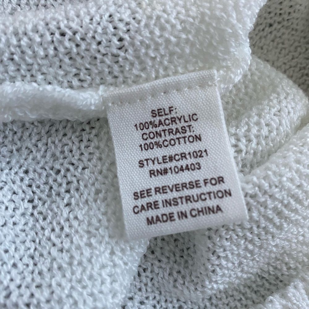 By The River White Top, Like New, Size L View 5